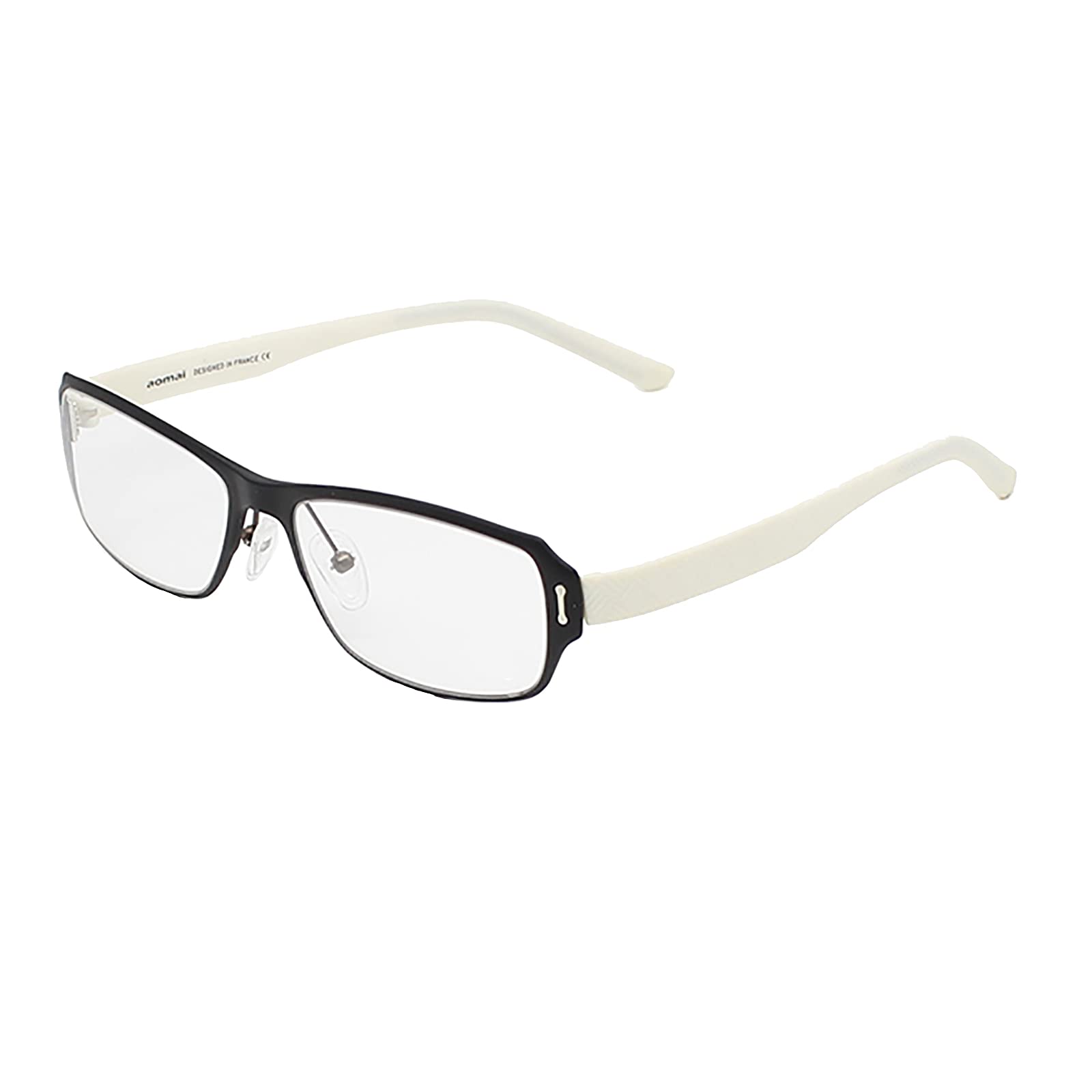 Moda Gafas de Lectura para Hombres/Mujeres, Gafas de Lectura Anti-Luz Azul, Gafas de Lectura Graduadas Ultra Delgadas, Gafas de Lectura Lentes Transparente, Bisagras de Resorte +2,50