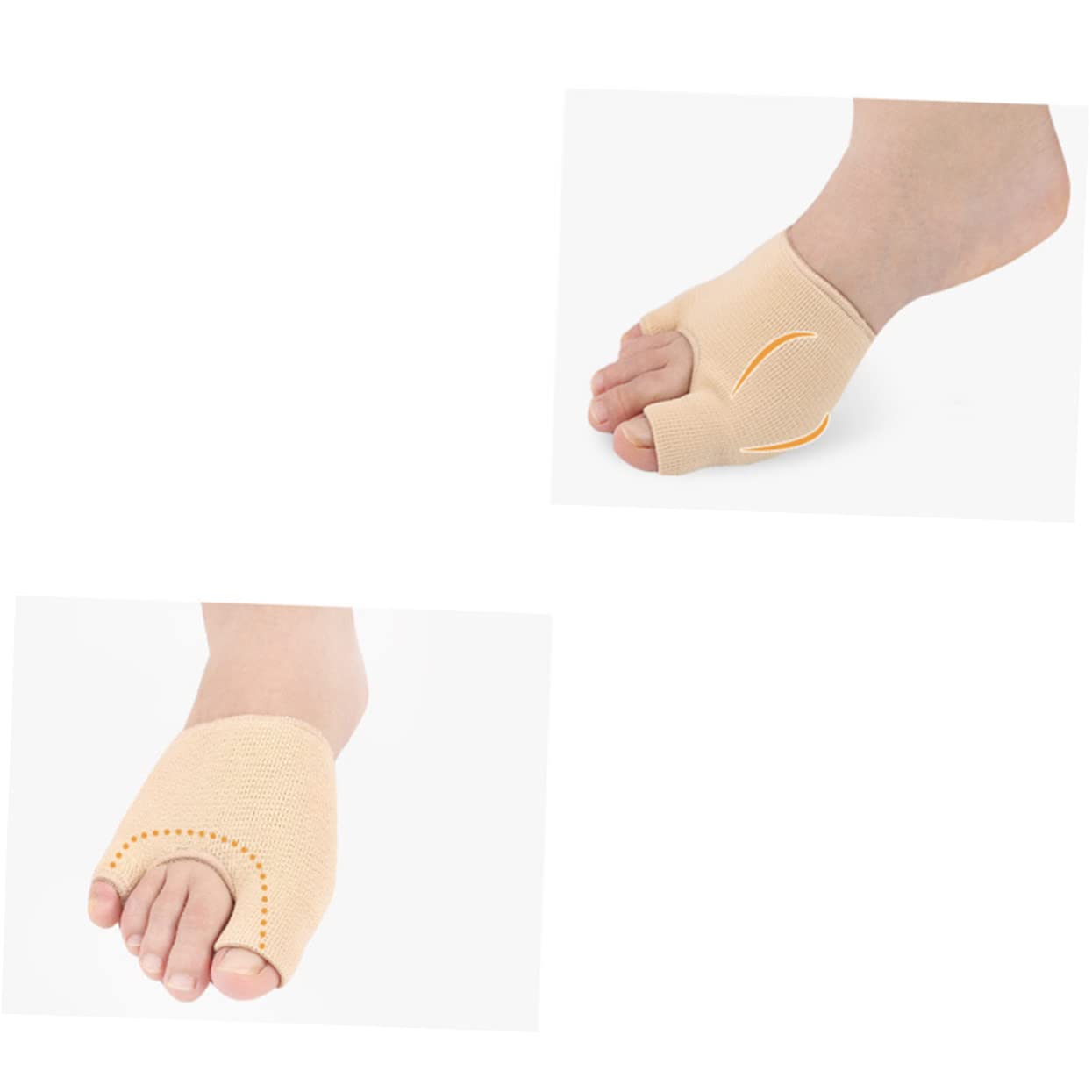 FOMIYES Gel Bunion Pads Bunion Correcter for Big Toe u Shape Toe Sleeve Gentle Compression Size s