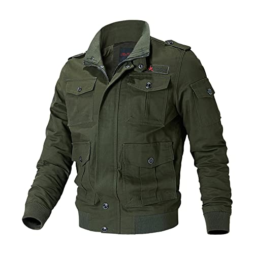 Veste sport homme ajustée XXL vert armée pour résoudre le manque de confort décontracté