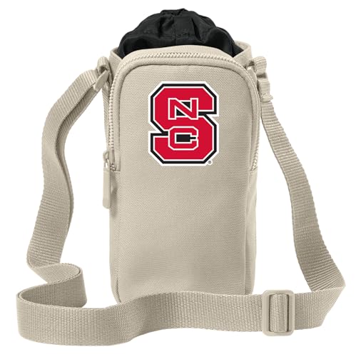 Broad Bay NC State Water Bottle Holder - Crossbody Bag - Travel, Sports, or Workouts for Wolfpack Fans and Alumni, Men or Women
