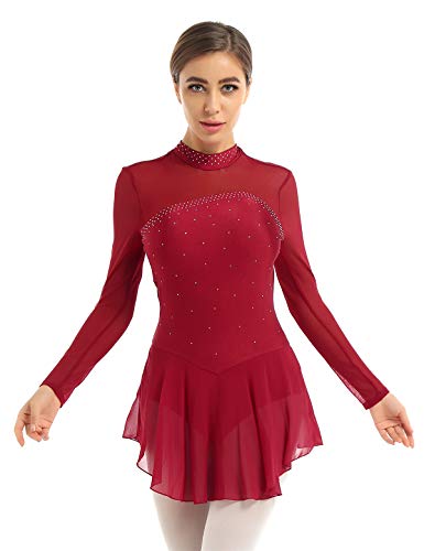 Freebily Vestito Pattinaggio Donna Schiena