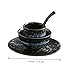 Imagen de IWOWHERO Vajilla Cerámica para Sushi Cuenco Tazón Cuchara y Taza para Uso Hogar y Restaurante Diseño Japonés Resistente y Ligero