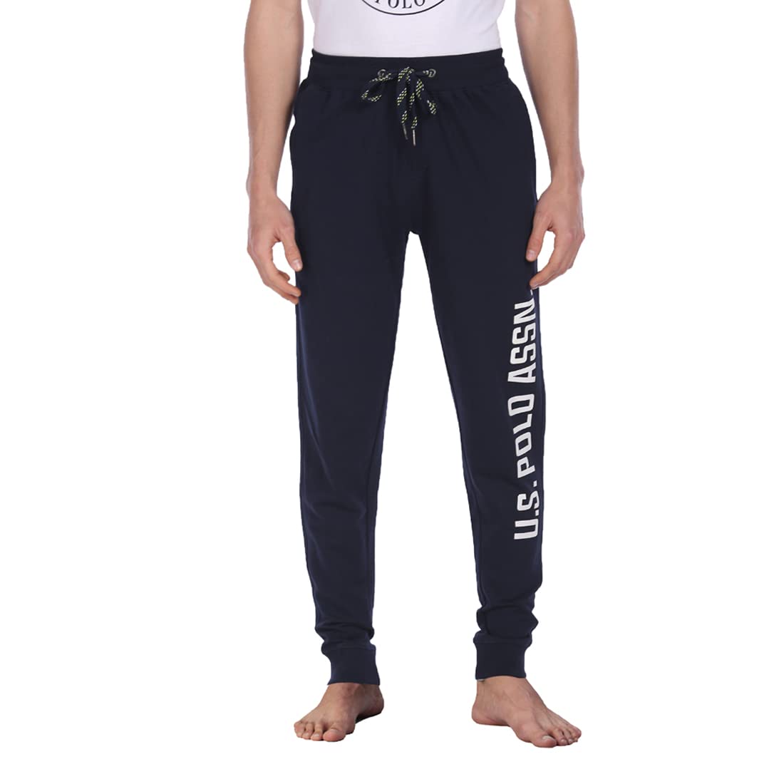 u.s. polo assn. Men's Comfort Fit Mid Rise Solid I675 Joggers - Pack of 1-picture-37