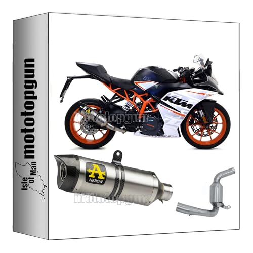 Pot echappement Arrow 71860AK 71667MI Open Thunder aluminium KTM RC 390 2017 2018 2019 2020