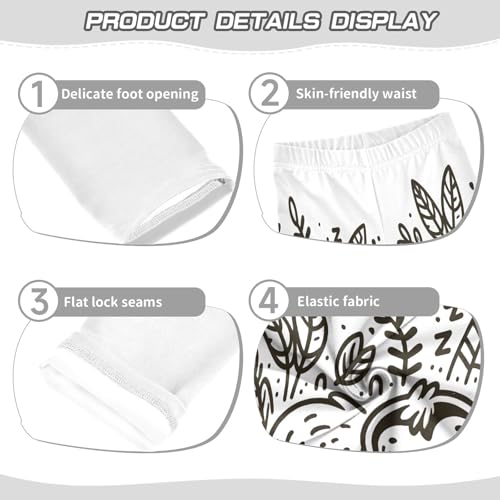 Toddler Girls Leggings Printed Yoga Pants Leggings Hand Drawn Sloth Sleeps for Kids3