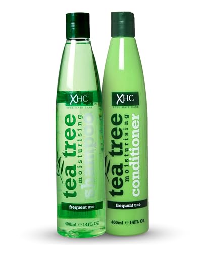 Xpel Marketing TEA TREE MOISTURISING SHAMPOO & CONDITIONER with Tea Tree Oil & Peppermint Oil For All Hair Types, Dandruff Control, for men and women, 800 ml