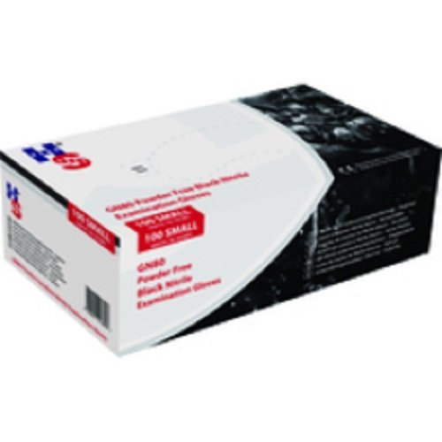 HANDSAFE P/F NITRILE GLVS SML PK100 BLK