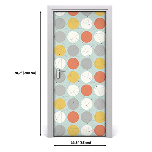 Autocollant de porte imperméable pour rénover une porte abîmée