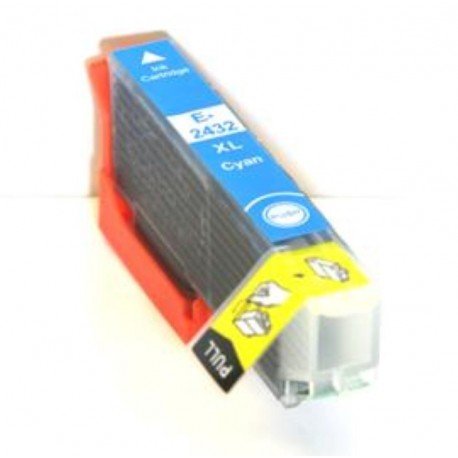 Italy'S Cartridge Cartuccia T2432, Cian, O Con Chip Compatibile Per Epson Xp750, Xp850, Xp860, Xp950, Xp55, 24Xl, 8.7 Ml