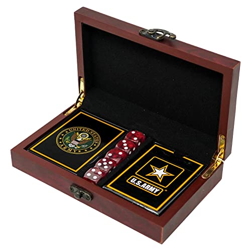 Army Playing Cards With Dice Us Army Gifts Set - Army Gifts - Veteran Owned Business #TOP1