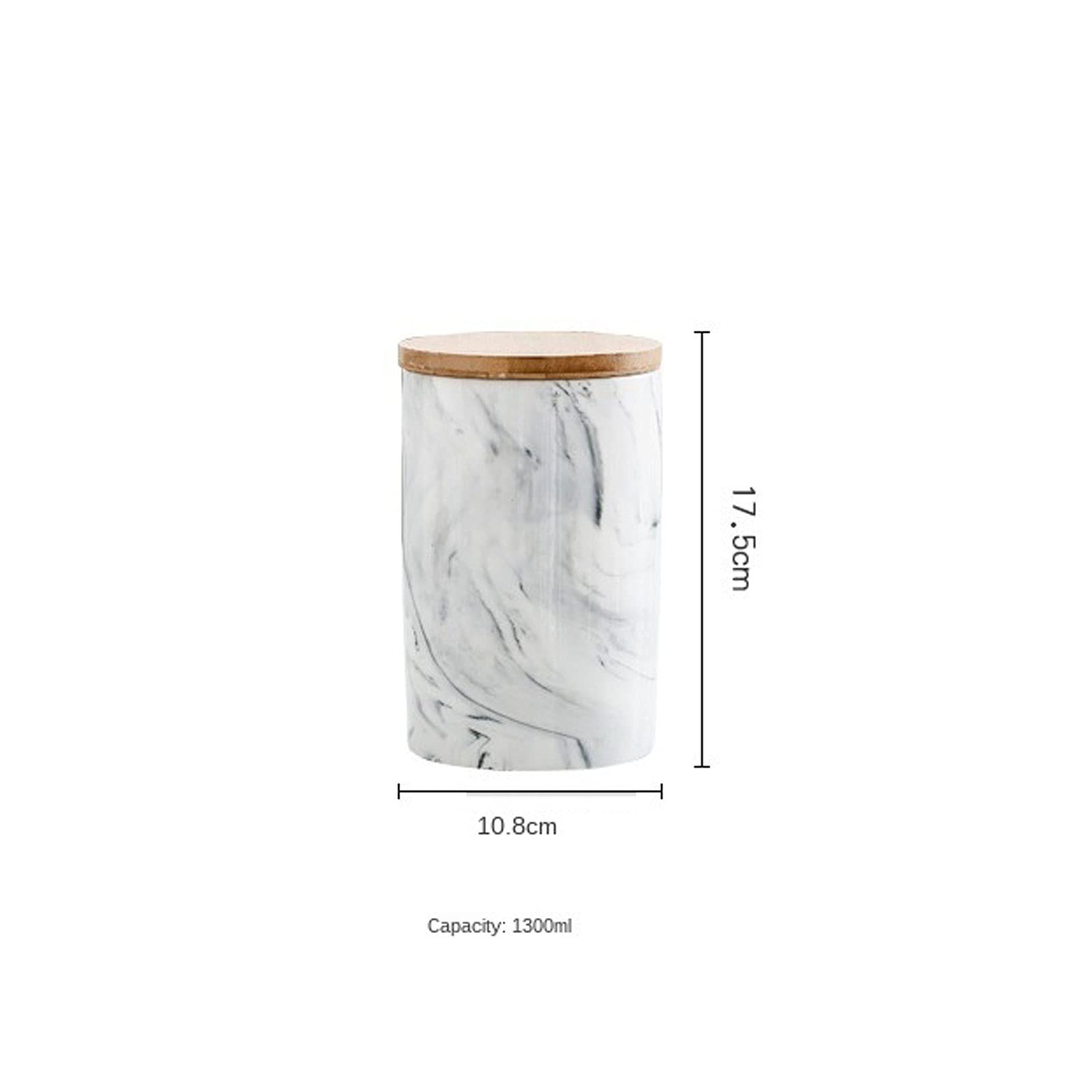 QINGGANGLING999 Kaffeedosen Keramische Kaffee-Glas-Multifunktionsglas-Bonbons Kaffee-Tee-Speicher-Flasche-Küchen-Lebensmittel-Behälter-Gefängnissen Kaffeedose Luftdicht (Color : B)