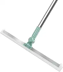 Rodo e Vassoura Mágica 2 em 1 com Raspador de Silicone Giratório 180 graus - Rodo Multiusos Ideal para Limpeza de Vidros, Pisos e Superfícies