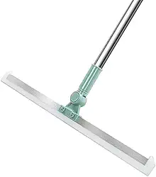 Rodo e Vassoura Mágica 2 em 1 com Raspador de Silicone Giratório 180 graus - Rodo Multiusos Ideal para Limpeza de Vidros, Pisos e Superfícies