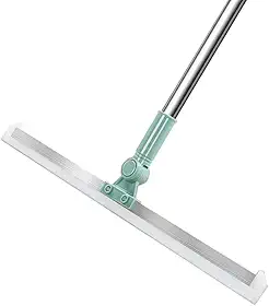 Rodo e Vassoura Mágica 2 em 1 com Raspador de Silicone Giratório 180 graus - Rodo Multiusos Ideal para Limpeza de Vidros, Pisos e Superfícies