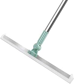 Rodo e Vassoura Mágica 2 em 1 com Raspador de Silicone Giratório 180 graus - Rodo Multiusos Ideal para Limpeza de Vidros, Pisos e Superfícies