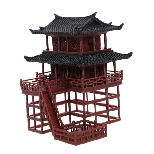 Ciieeo Adorno de Pabellón Miniatura para y Decoración de Paisaje con Diseño de Arquitectura para Estanterías y