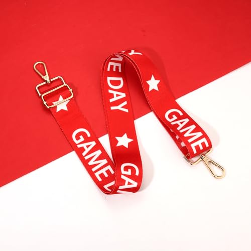 Game Day Purse Strap Replacement Crossbody Wide Shoulder Strap Star Football Strap for Stadium Approved Clear Bag4