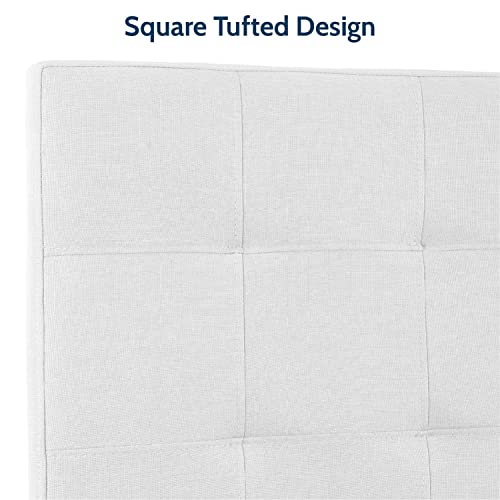Naomi Home Jessenia Headboards For Full Size Bed, Upholstered Tufted Bed Headboard, 12 Adjustable Positions Full Headboard Only, Wall Mounted Headboard, Bed Backboard Linen Fabric Head Board - White #TOP7