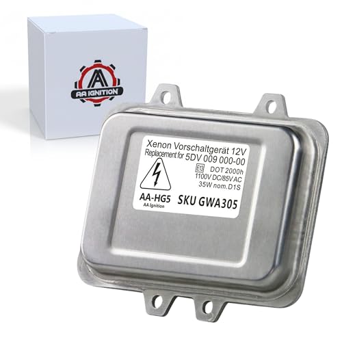 HID Xenon Headlight Ballast - Replaces 12767670, 15782392 - Compatible with BMW, Chrysler, Volkswagen, Mercedes-Benz Vehicles & More - Town and Country, Escalade, 525i, 545i, X5, 750i, MKZ, Zephyr