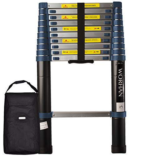 WORHAN SCALA 3.2m TELESCOPICA CAVALLETTO ESTENSIBILE ALLUMINIO 320cm 1K3.2C+bag