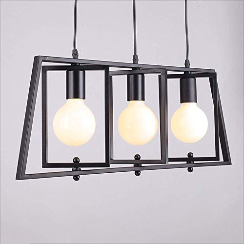 DERBUT Lampadario Perfetto industriale Lampadario a soffitto in ferro battuto Personalità attico retrò Corridoio semplice Negozio Caffè Negozio di abbigliamento Bar Cafe Scale Lampadario retrò Paese