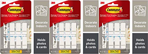 Command Spring Clips, Indoor Use (17089Q-8ES) - 3 Pack