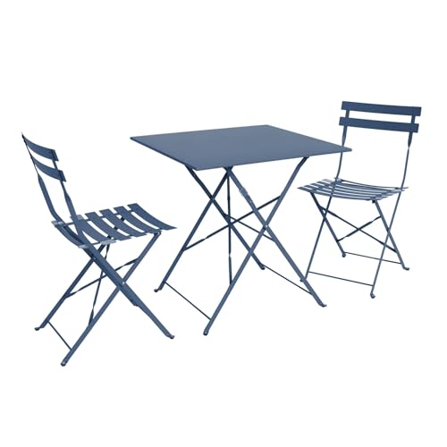 Table de jardin bistrot pliante pour optimiser l'espace d'un petit balcon