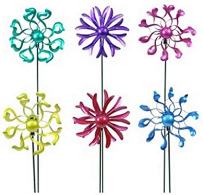 Exhart Environmental 50507 Double Twirler Garden Stake, 5-Inch