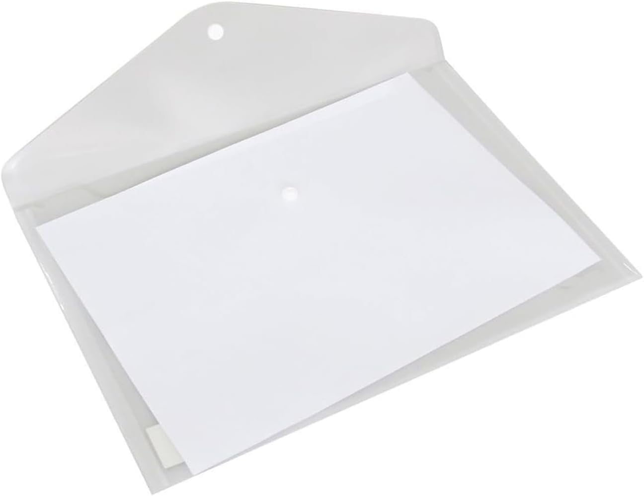 Clear Plastic Folders – 30-Pack A4 Letter Size Snap Closure Document Envelopes for Home, Office & School Organization