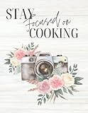 cute stationery online shopping  Stay Focused On Cooking ; Yuna\'s Stationary, Recipe Book To Write In Your Own Recipes, 8.5\" x 11\", 120 Recipe Pages, Each Book Blank Recipe Notebook, Organizer To Note Down Your Favorite Recipes.