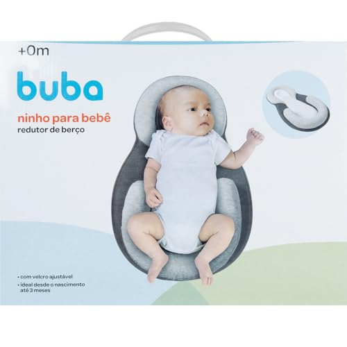 Ninho Redutor de Berço para bebê BUBA Anatômico Cinza