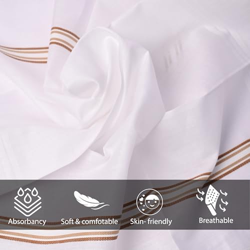 SPIN CART Cotton Handkerchiefs For Men's Big Soft Hanky Rumal
