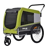 Veelar Sports Pet Bike Trailer & Stroller for Small,Medium or Large Dogs,Bicycle Trailer for Dogs (L