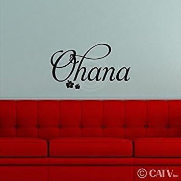 Wall Saying Vinyl Lettering Ohana (Family) Art Decal Quote Sticker Home Decor