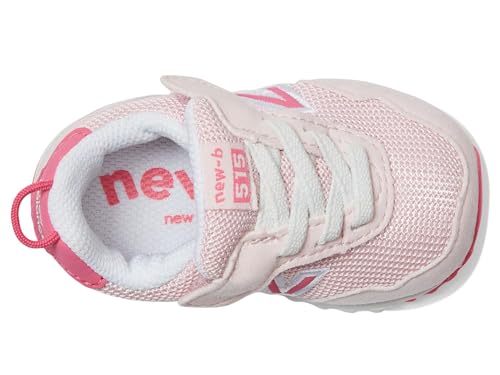New Balance Kids 515 V1 New-b Hook and Loop Sneaker, Rose Sugar/Dragon Berry, 8 Wide US Unisex Toddler2