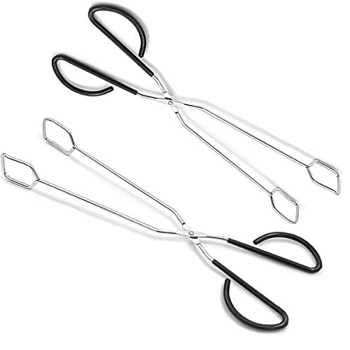 Scissors Tongs Extra Long ForTomorrow 2 Pack 16 Inch Large Barbecue Grilling Tongs Stainless Steel for Kitchen Cooking Barbecue BBQ Party