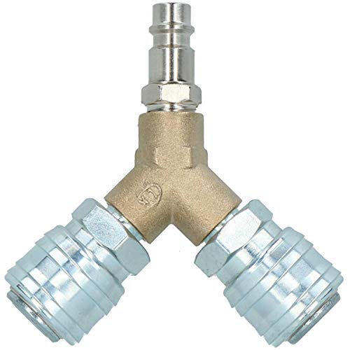 Aerolínea y-pieza 3vía euro liberación rápid adaptadore manguera aire compresor