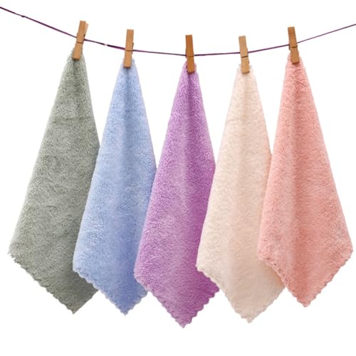 La Mejor Lista de Toallas para lavarse la cara comprados en linea. 49 FRCOLOR 10 Piezas Toalla De Microfibra Toalla De Secado Rápido Facial Limpieza Lavado Cara Paño Pañuelo Pequeña Trapo Paño Cara Trapo Limpieza