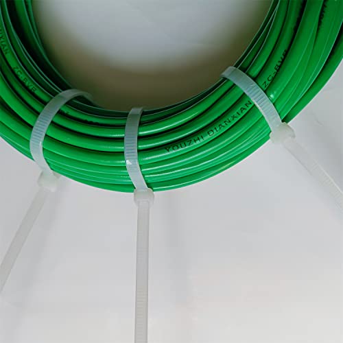 Zip Ties 4 Inch 500 Pcs Cable Zip Ties With 40 Pounds Tensile Strength, White Cable Ties, Heavy Duty Self-Locking White Nylon Tie Wraps For Indoor And Outdoor (4 Inch 500 Pcs, White) #TOP1