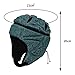 Aymzbd Soft Shell Football Helmet, Rugby Helmet Soft Padded Headgear Adjustable Head Protector for Youth Kids Adults Dark Green