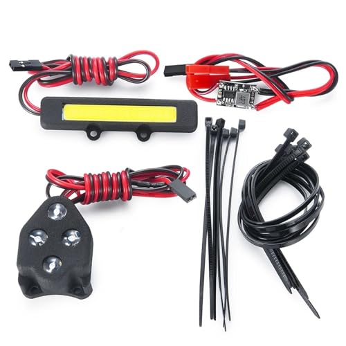 Luces vehículo RC compatible con 1/8 Sledge lámpara delantera trasera foco