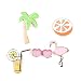 Onnea Enamel Holiday Sets Fruit Orange Juice Palm Tree Flamingo Lapel Brooch Pin Badge for Women Jewelry