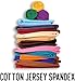 FabricLA Cotton Spandex Jersey Fabric by The Yard - 10 oz 4-Way Stretch Spandex & Cotton Fabric, 60