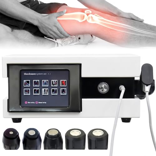 Máquina de terapia de ondas de choque neumática de 8 bares, equipo de terapia física para alivio del dolor articular y muscular miniatura 1