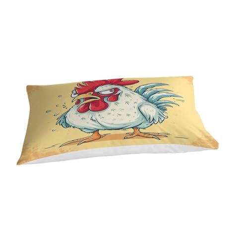 Housses de couettes microfibre Le Coq 3D lit simple 135x200