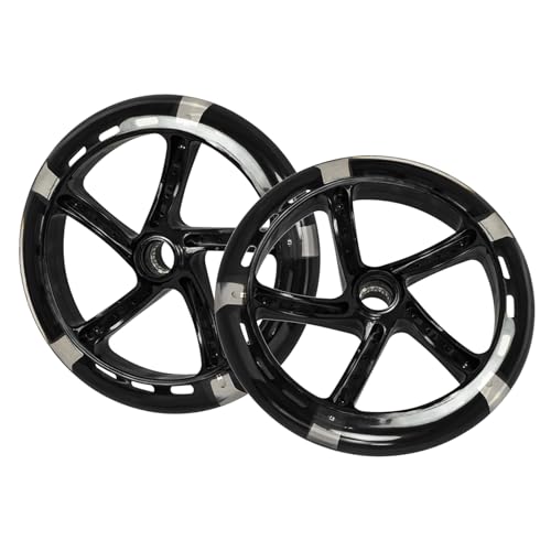 Neumático Para Patinete Eléctrico - 2 Ruedas De Monopatín | Rueda PU Brillante 20 Cm Para Carro, Patinete, Juguete Y Piezas De Automóvil De Uso Urbano Y Terrenos Varios