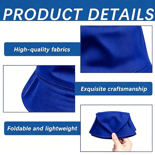 Image of Bucket Hats Bulk Solid Color DIY Blank Hat Bucket Hats for Men, Women and Adults