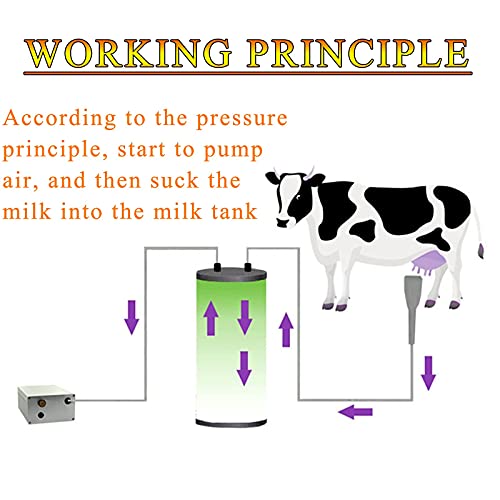 Pulsating 5L Household Cattle And Sheep Automatic Milking Machine Dairy Farm Daily Milking Machine Portable Milking… - Afbeelding 5