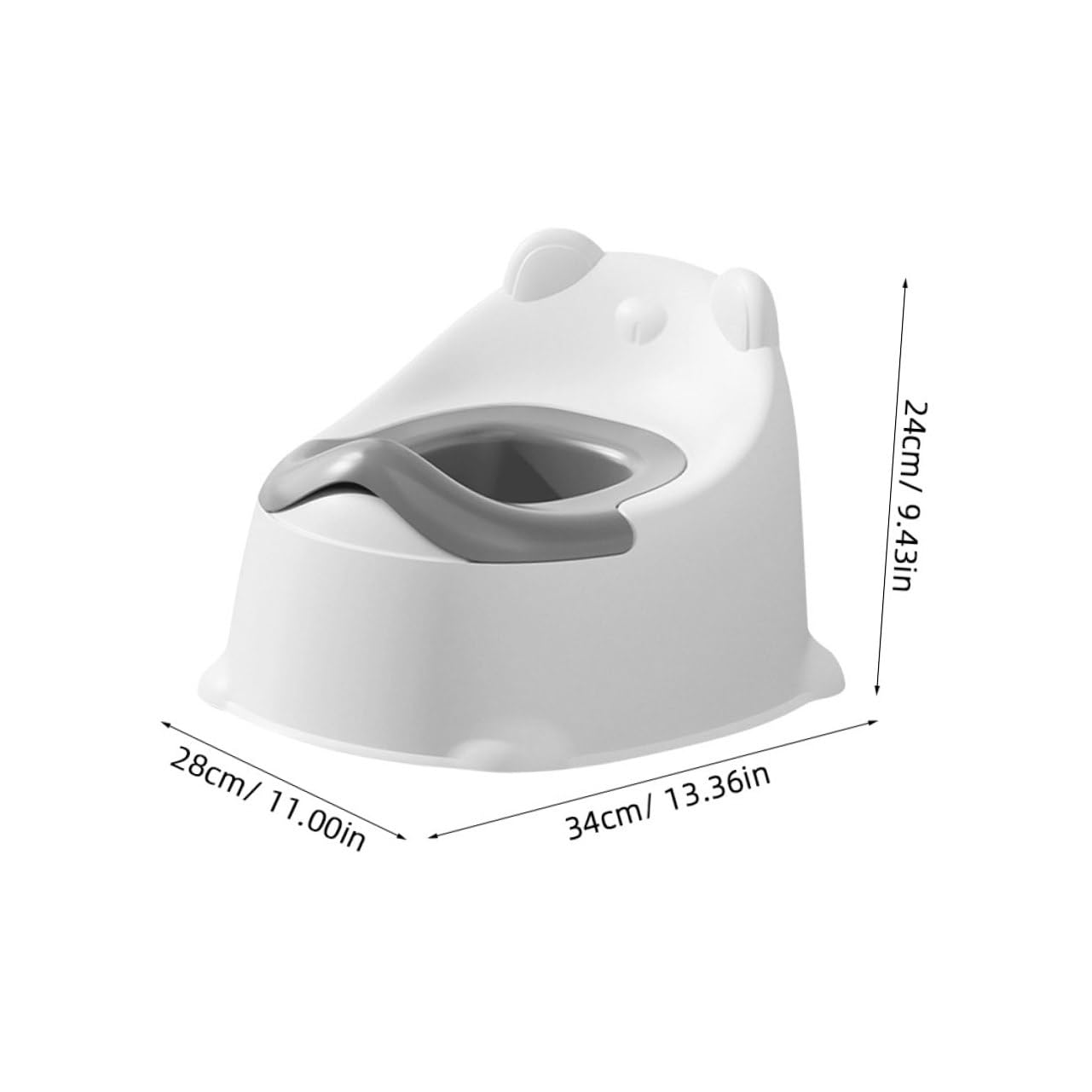 Portable Potty Training Toilet with Non-Slip Base Comfortable Seat for Lightweight Travel Potty for Indoor Outdoor Use Boys