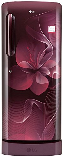 Image of LG 235 L 4 Star Direct Cool Single Door Refrigerator(GL-D241ASDX.DSDZEBN, Purple, Base Stand with Drawer, Inverter Compressor)